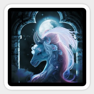 Impressive fantasy animal in the moonlight Sticker